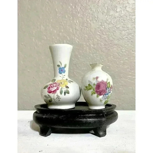 Unbranded Other - Decorative China Mini Vase Set of 2 with stand